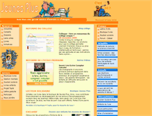 Tablet Screenshot of jeunesplus.org